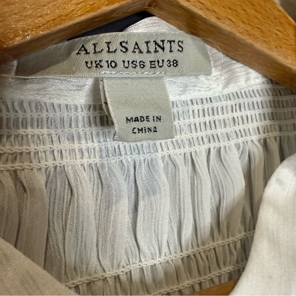 All Saints White Button Down Shirt - Picture 7 of 13